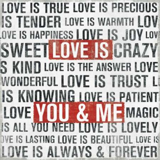Love is Poster Print by Michael Mullan - 12 x 12 - Small