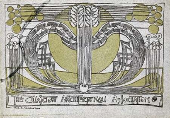 Bentley Global Arts PDX266800SMALL Conversazione Programme Poster Print by Charles Rennie Mackintosh, 10 x 14 - Small