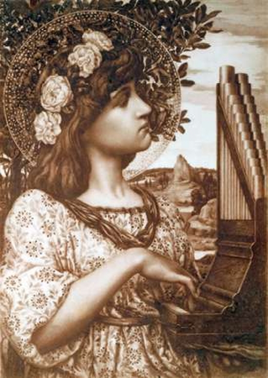 Bentley Global Arts PDX267224LARGE Saint Cecilia Poster Print by Henry Ryland, 20 x 28 - Large