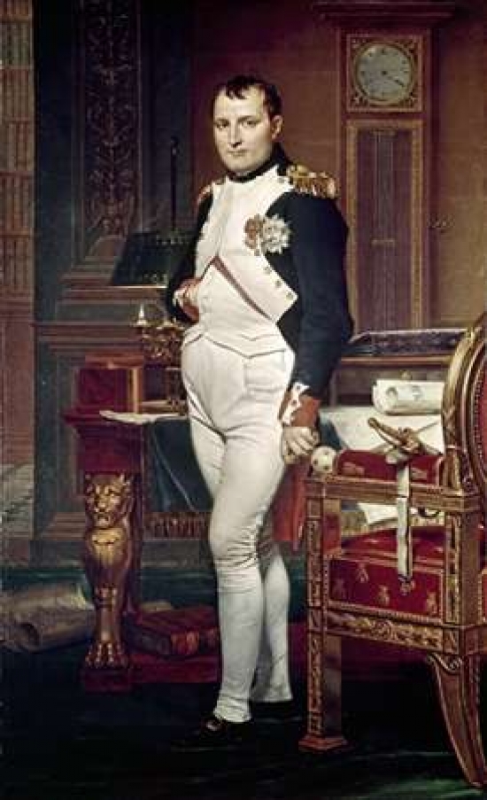 Napoleon in His Study Poster Print by Jacques-Louis David, 12 x 18 - Small