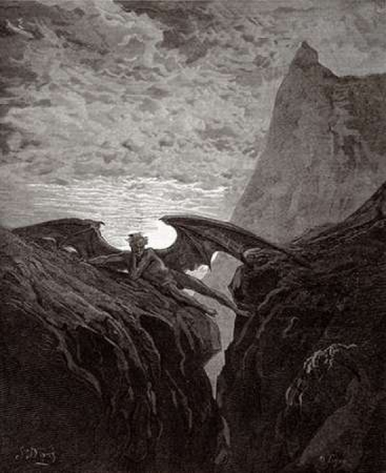Satan Resting On The Mountain - 8 x 10 - Small