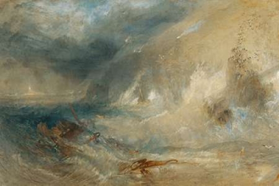 Bentley Global Arts PDX454788SMALL Long Ships Lighthouse Lands End Poster Print by Joseph M.W. Turner, 10 x 14 - Small