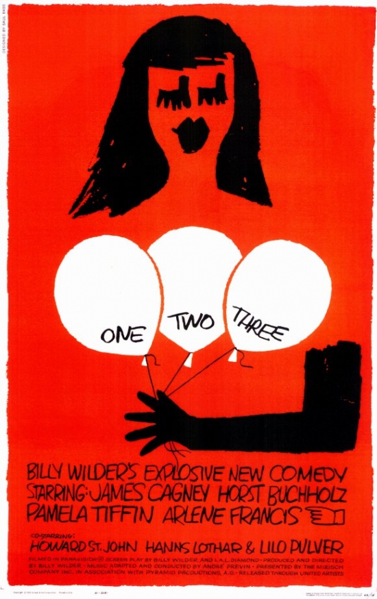 MOVAC1882 One Two Three Movie Poster, 11 x 17