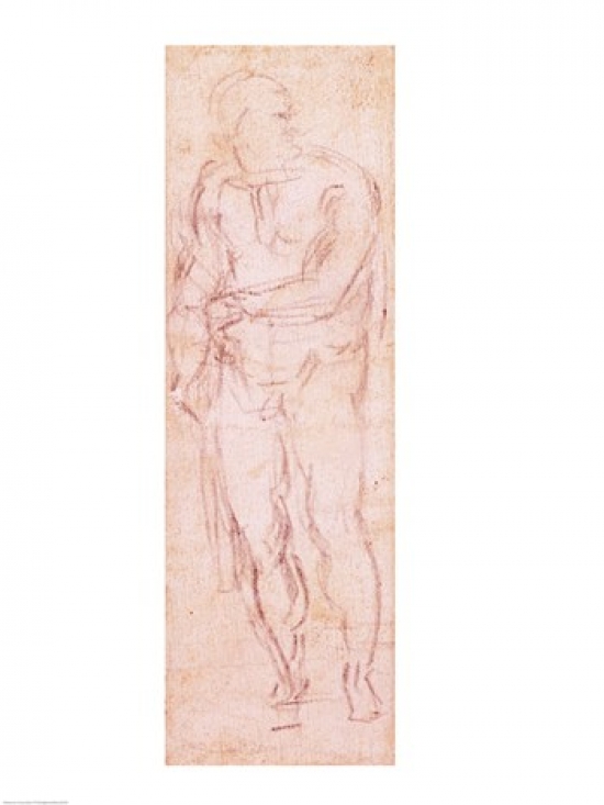 BALBAL192505 Study for Adam in The Expulsion 1508-12 Poster Print by Michelangelo Buonarroti - 18 x 24 in.