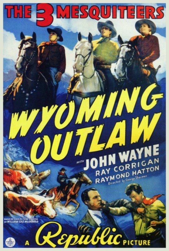 Picture of Pop Culture Graphics MOVCH9722 Wyoming Outlaw Movie Poster Print, 27 x 40