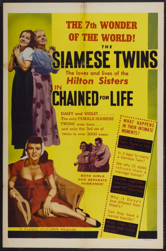 Chained for Life Movie Poster, 11 x 17