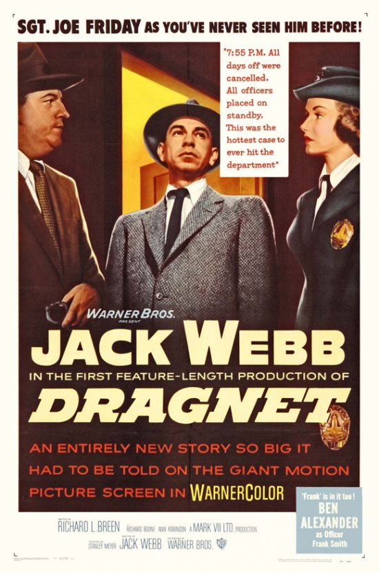 MOVEI3584 Dragnet Movie Poster Print, 27 x 40