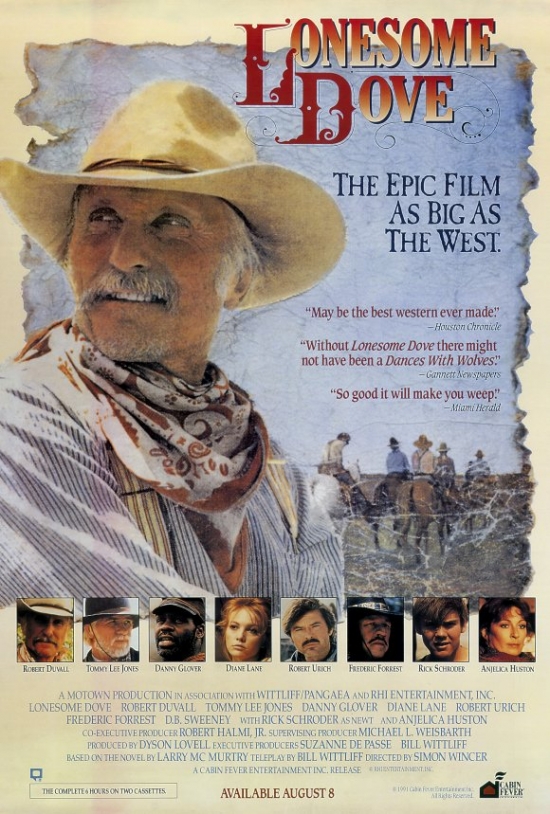 Lonesome Dove Movie Poster Print, 27 x 40