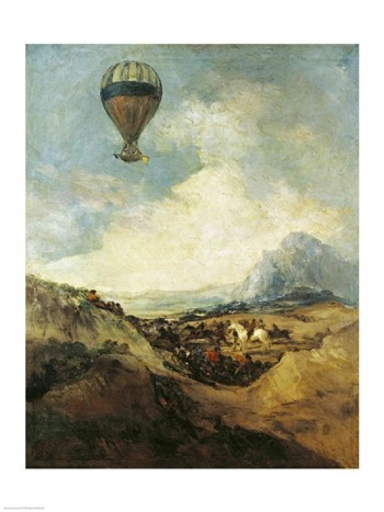 Picture of Posterazzi BALXIR161792LARGE The Balloon Poster Print by Francisco De Goya - 24 x 36 in. - Large