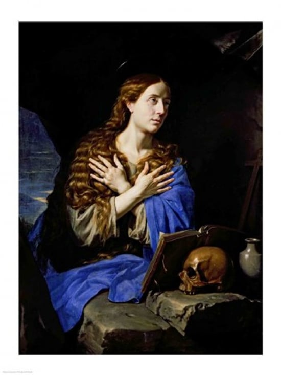 Picture of Posterazzi BALXIR162340 The Penitent Magdalene 1657 Poster Print by Philippe De Champaigne - 18 x 24 in.
