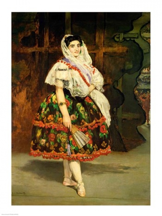 Picture of Posterazzi BALXIR16632LARGE Lola De Valence 1862 Poster Print by Edouard Manet - 24 x 36 in. - Large