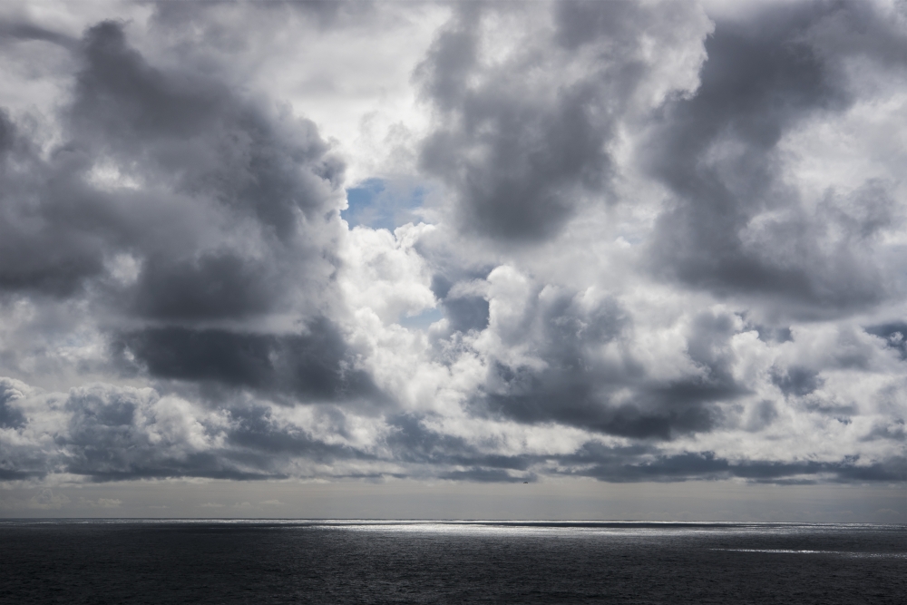 DPI12276167LARGE Sunlight Breaks Through The Clouds - Manzanita Oregon United States of America Poster Print - 38 x 24 in. - Large
