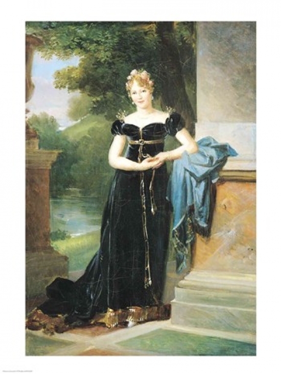 Picture of Posterazzi BALXIR159299LARGE Portrait of Marie Laczinska Poster Print by Francois Gerard - 24 x 36 in. - Large