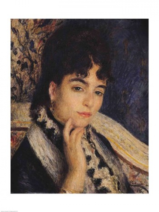 Picture of Posterazzi BALXIR175173 Portrait of Madame Alphonse Daudet Poster Print by Pierre-Auguste Renoir - 18 x 24 in.