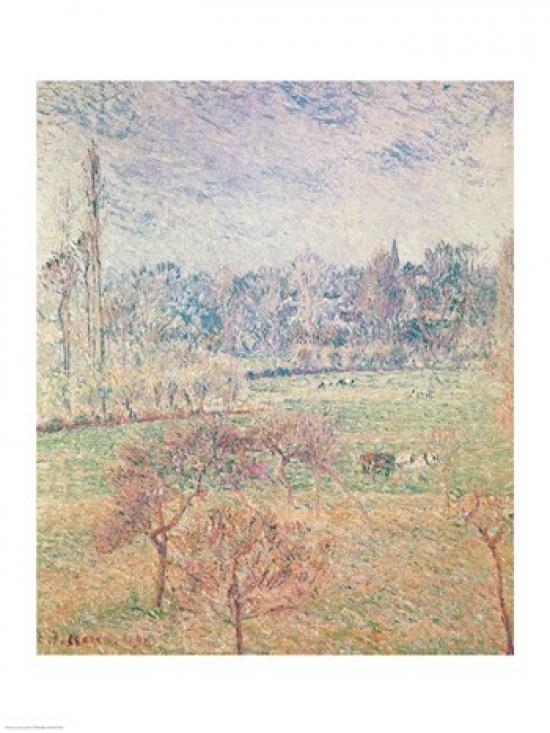 Picture of Posterazzi BALXIR179420LARGE Autumn Morning 1892 Poster Print by Camille Pissarro - 24 x 36 in. - Large
