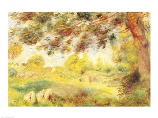 Spring Landscape Poster Print by Pierre-Auguste Renoir - 36 x 24 in. - Large