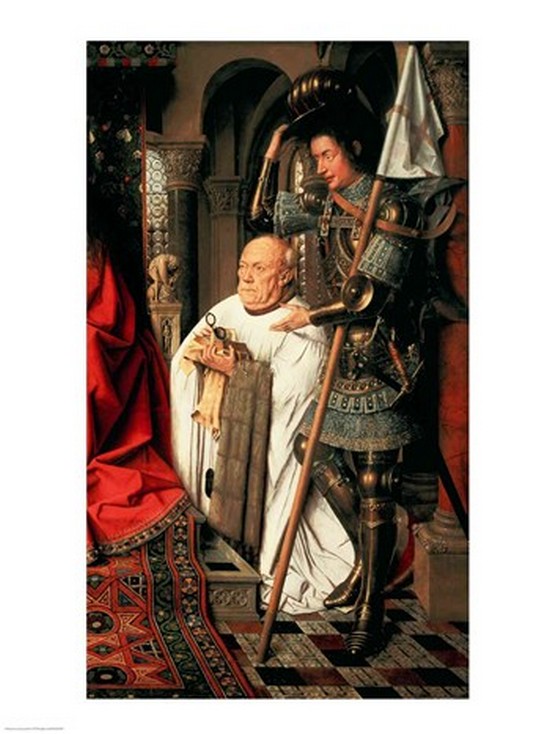 Picture of Posterazzi BALXIR180793 Detail of Canon Joris Van Der Paele From The Madonna & Child 1436 Poster Print by Jan Van Eyck - 18 x 24 in.