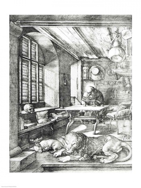 Picture of Posterazzi BALXIR181263 St. Jerome in His Study 1514 Poster Print by Albrecht Durer - 18 x 24 in.