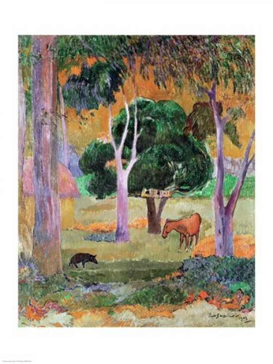Picture of Posterazzi BALXIR181519 Dominican Landscape Poster Print by Paul Gauguin - 18 x 24 in.