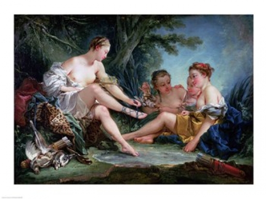 Picture of Posterazzi BALXIR19096 Diana After The Hunt 1745 Poster Print by Francois Boucher - 24 x 18 in.