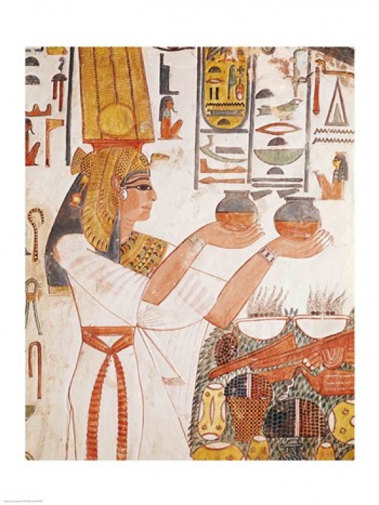 BALXIR19833 Nefertari Making An Offering From The Tomb of Nefertari Poster Print - 18 x 24 in.