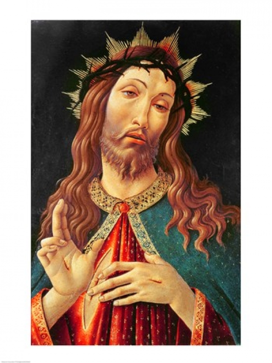 Picture of Posterazzi BALXIR198444 Ecce Homo Or The Redeemer C.1474 Poster Print by Sandro Botticelli - 18 x 24 in.