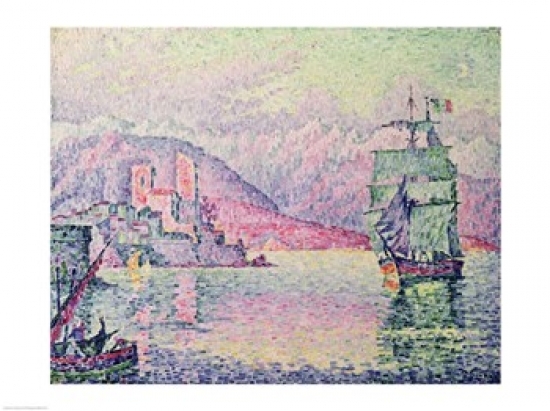 Picture of Posterazzi BALXIR199175LARGE Antibes Evening 1914 Poster Print by Paul Signac - 36 x 24 in. - Large