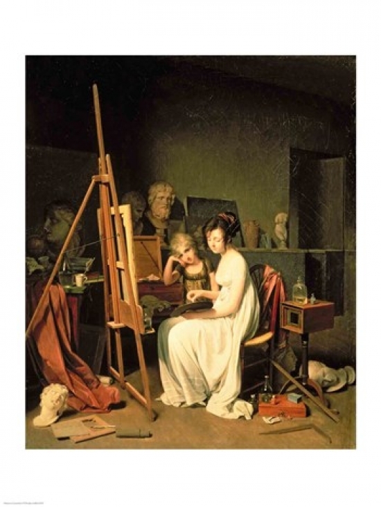 Artists Studio Poster Print by Louis-Leopold Boilly - 24 x 36 in. - Large