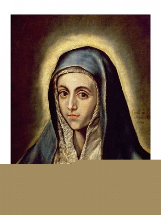 Picture of Posterazzi BALXIR221110 The Virgin Mary Poster Print by El Greco - 18 x 24 in.