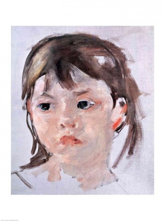Picture of Posterazzi BALXIR222700LARGE Head of A Young Girl Poster Print by Mary Cassatt - 24 x 36 in. - Large