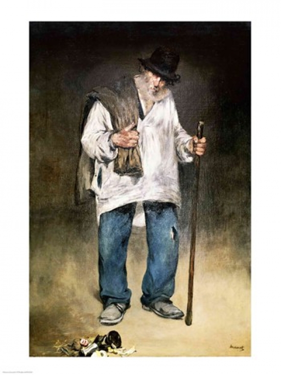 Picture of Posterazzi BALXIR230126 The Ragman 1869 Poster Print by Edouard Manet - 18 x 24 in.