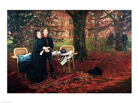 Picture of Posterazzi BALXIR240911 Empress Eugenie & Eugene-Louis Napoleon Bonaparte Poster Print by James Jacques Joseph Tissot - 24 x 18 in.