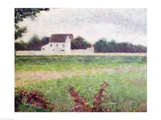 Picture of Posterazzi BALXIR246496LARGE Landscape in The Ile-De-France 1881-82 Poster Print by Georges Seurat - 36 x 24 in. - Large