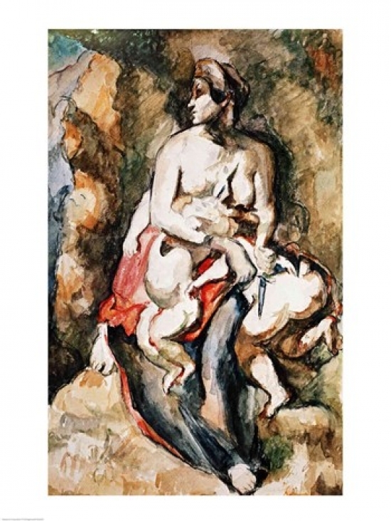 Picture of Posterazzi BALXIR285650LARGE Medea 1880 Poster Print by Paul Cezanne - 24 x 36 in. - Large