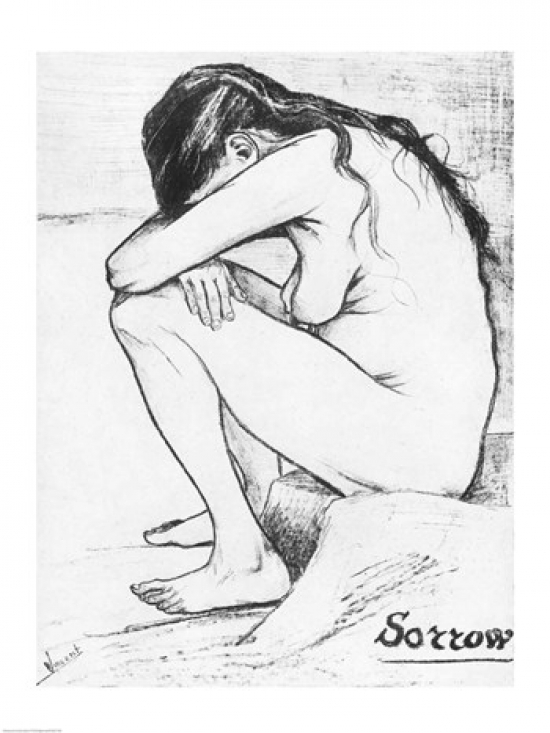 Picture of Posterazzi BALXIR287746LARGE Sorrow 1882 Poster Print by Vincent Van Gogh - 24 x 36 in. - Large