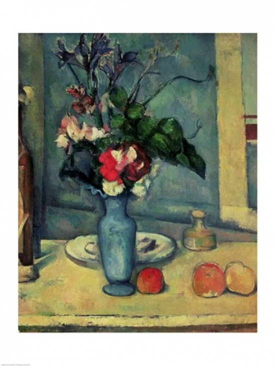 Picture of Posterazzi BALXIR29279 The Blue Vase Poster Print by Paul Cezanne - 18 x 24 in.