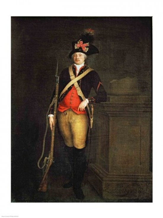 Picture of Posterazzi BALXIR34102LARGE Portrait of Louis-Philippe-Joseph DOrleans Poster Print by Louis-Leopold Boilly - 24 x 36 in. - Large