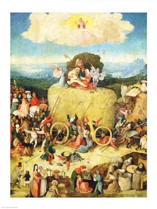 Picture of Posterazzi BALXIR3429 Haywain Detail 1515 Poster Print by Hieronymus Bosch - 18 x 24 in.