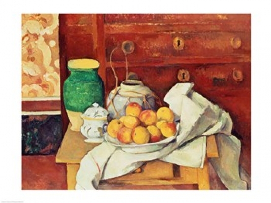 Still Life with A Chest of Drawers 1883-87 Poster Print by Paul Cezanne - 36 x 24 in. - Large