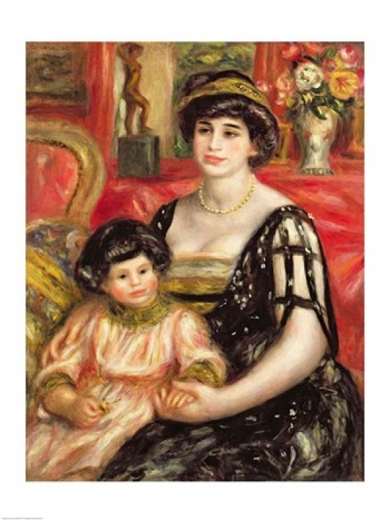 Picture of Posterazzi BALXIR53735LARGE Madame Josse Bernheim-Jeune & Her Son Henry 1910 Poster Print by Pierre-Auguste Renoir - 24 x 36 in. - Large