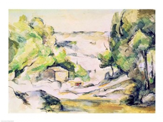 Picture of Posterazzi BALXIR62364 Countryside in Provence Poster Print by Paul Cezanne - 24 x 18 in.