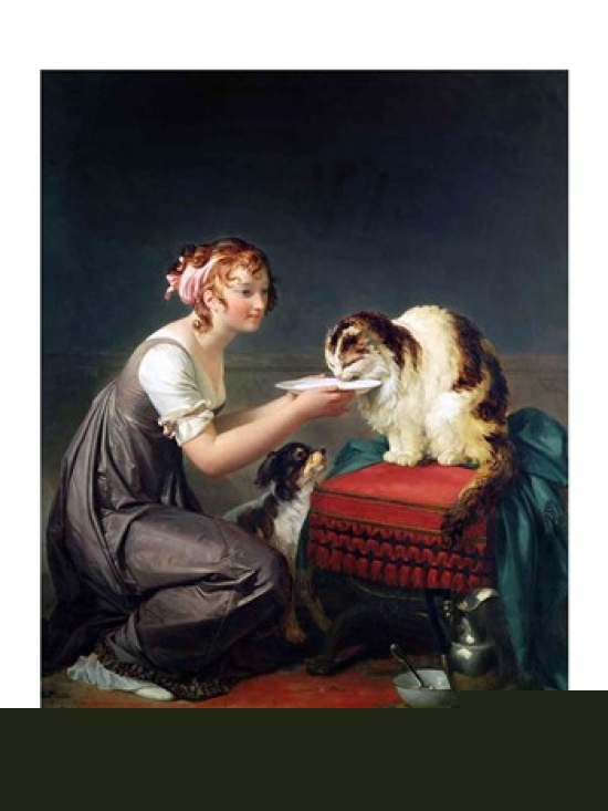 Picture of Posterazzi BALXIR64477 The Cats Lunch Poster Print by Marguerite Gerard - 18 x 24 in.