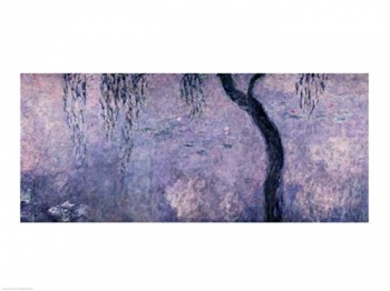 Waterlilies - Two Weeping Willows Right Section 1914-18 Poster Print by Claude Monet - 36 x 24 in. - Large