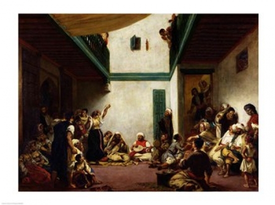 Picture of Posterazzi BALXIR82865LARGE A Jewish Wedding in Morocco 1841 Poster Print by Eugene Delacroix - 36 x 24 in. - Large