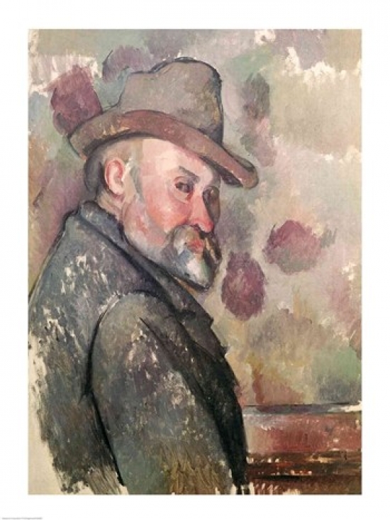 Picture of Posterazzi BALXIR82887LARGE Self Portrait Poster Print by Paul Cezanne - 24 x 36 in. - Large
