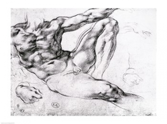 Picture of Posterazzi BALXIR154642 Study for The Creation of Adam Poster Print by Michelangelo Buonarroti - 24 x 18 in.