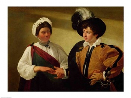 Picture of Posterazzi BALXIR159239LARGE The Fortune Teller C.1596-97 Poster Print by Caravaggio - 36 x 24 in. - Large