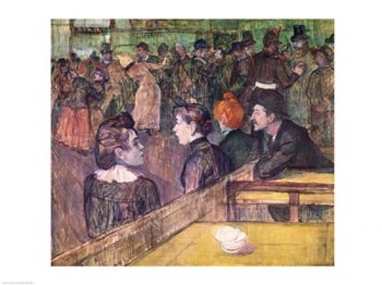 Picture of Posterazzi BALXIR159380 At The Moulin De La Galette 1899 Poster Print by Henri De Toulouse-Lautrec - 24 x 18 in.