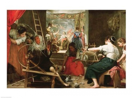 The Spinners Poster Print by Diego Velazquez - 24 x 18 in.