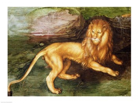 Lion Poster Print by Albrecht Durer - 24 x 18 in.